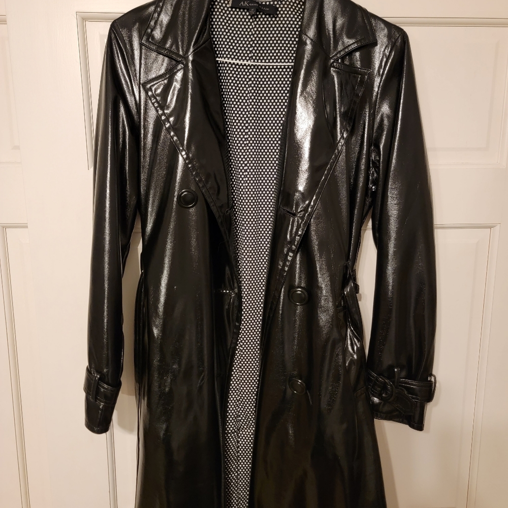 Anne Klein Women's Black Trench Coat